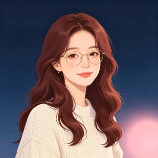 夜色ai人设头像-温柔知性款